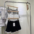 Mini Pleated Lacey Border Skorts
